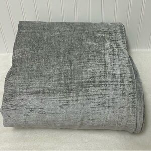 West Elm Mineral Gray Solid Chenille duvet cover king